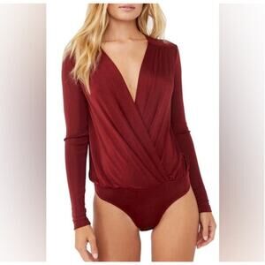 Nine Britton Long Sleeve Bodysuit Stitch Fix Women's Size M NWT